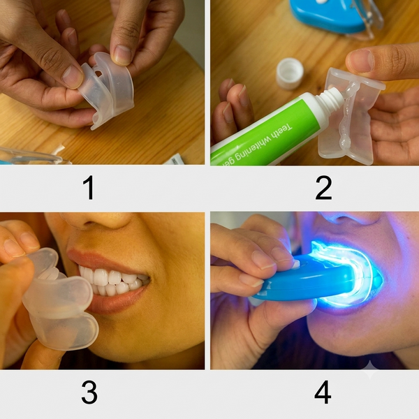 Oral Gel Teeth Tooth Whitening Whitener Dental Bleaching LED