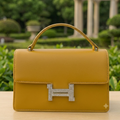 Elegant Structured Top-Handle Bag