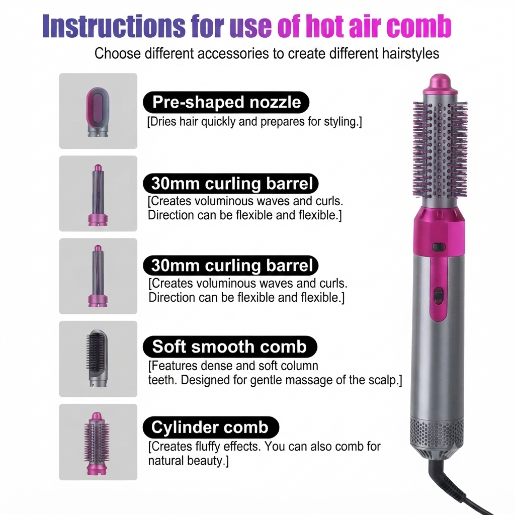 Hot Air Brush (5-in-1)