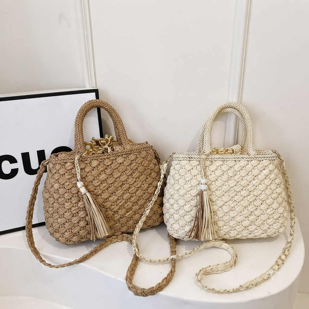 Women's Fashion Personality Hand-Carrying Woven Bag