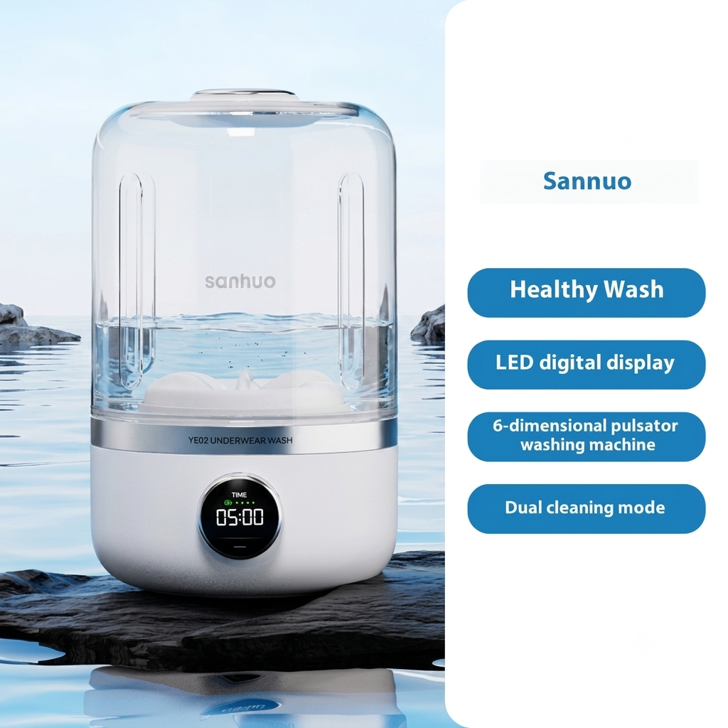 Mini Rechargeable Washing Machine Underwear Travel Portable