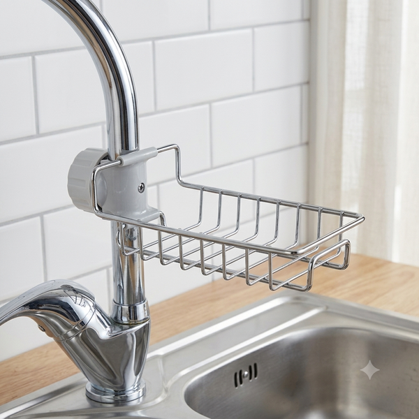 Stainless Steel Faucet Shelf