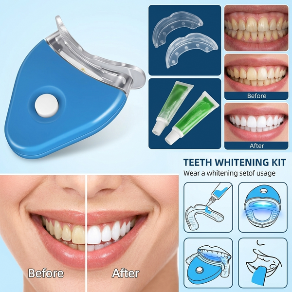 Oral Gel Teeth Tooth Whitening Whitener Dental Bleaching LED
