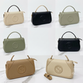 Textured Top-Handle Shoulder Bag