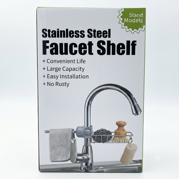 Stainless Steel Faucet Shelf