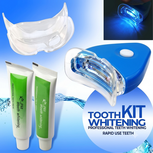 Oral Gel Teeth Tooth Whitening Whitener Dental Bleaching LED